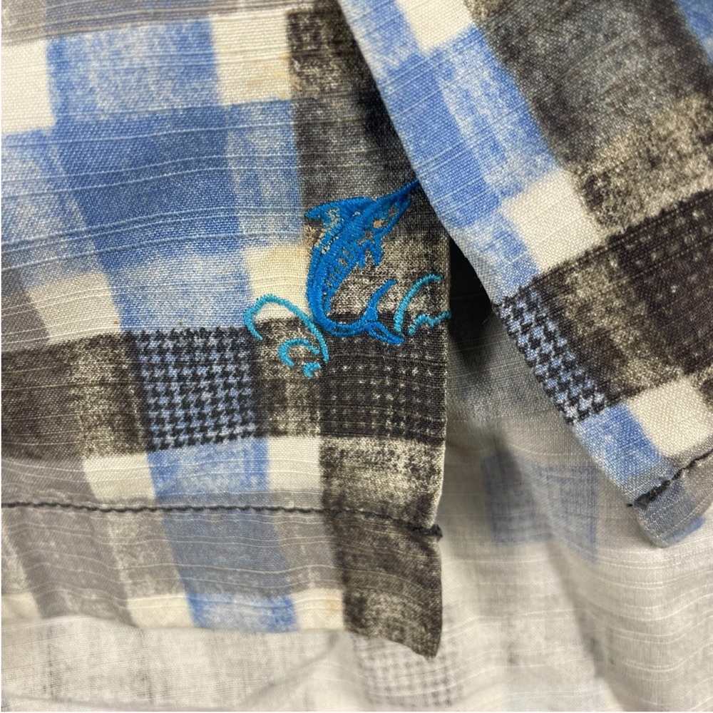 Men's‎ Tommy Bahama Modern Island Fit Silk/Cotton Blend Button Down Large - Picture 4 of 9